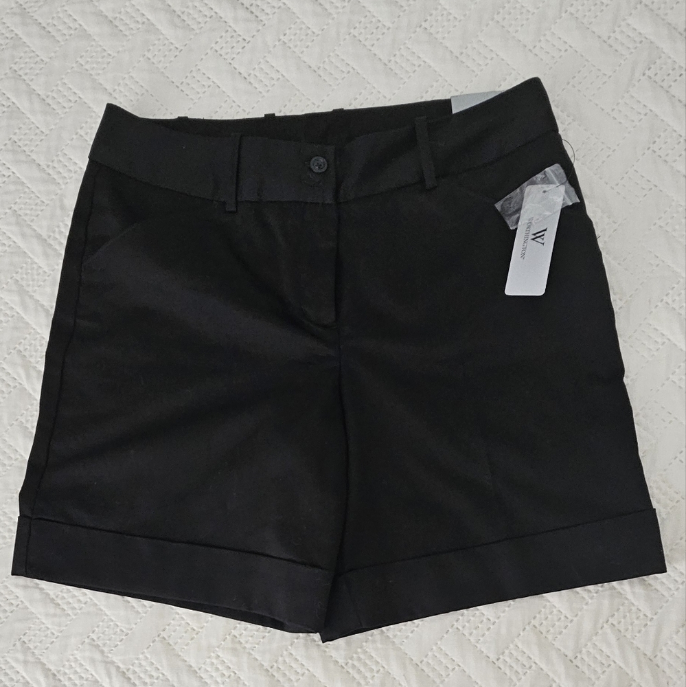 NWT Worthington Size 6 Modern Fit Black Shorts